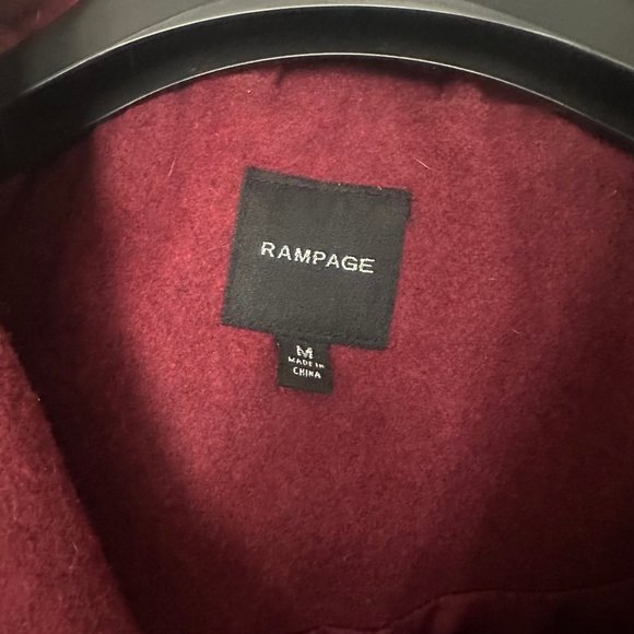 Rampage Double-Breasted Belted Peacoat - Sz M - Picture 5 of 10